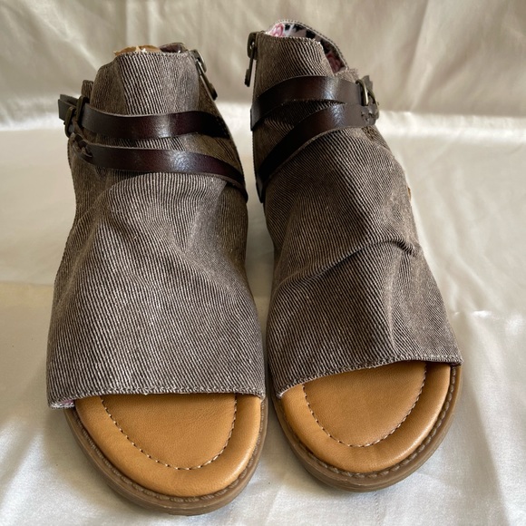 Size 8 Blowfish material sandals - Picture 3 of 4